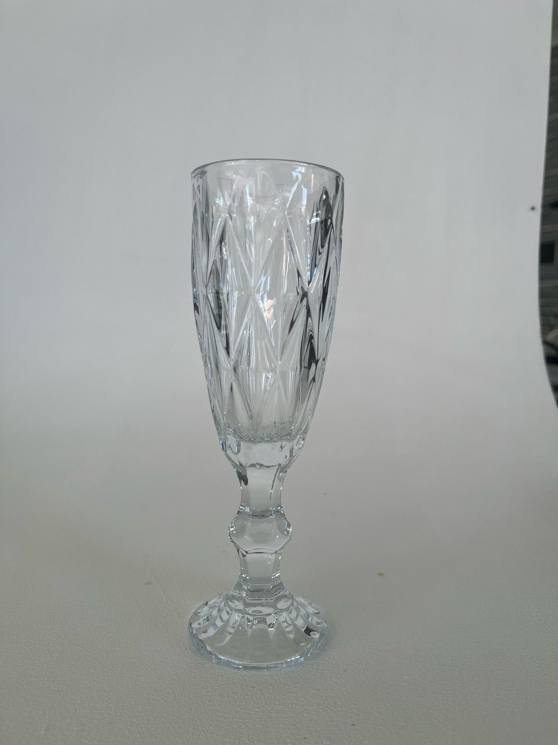 Clear Crystal Flute Glass