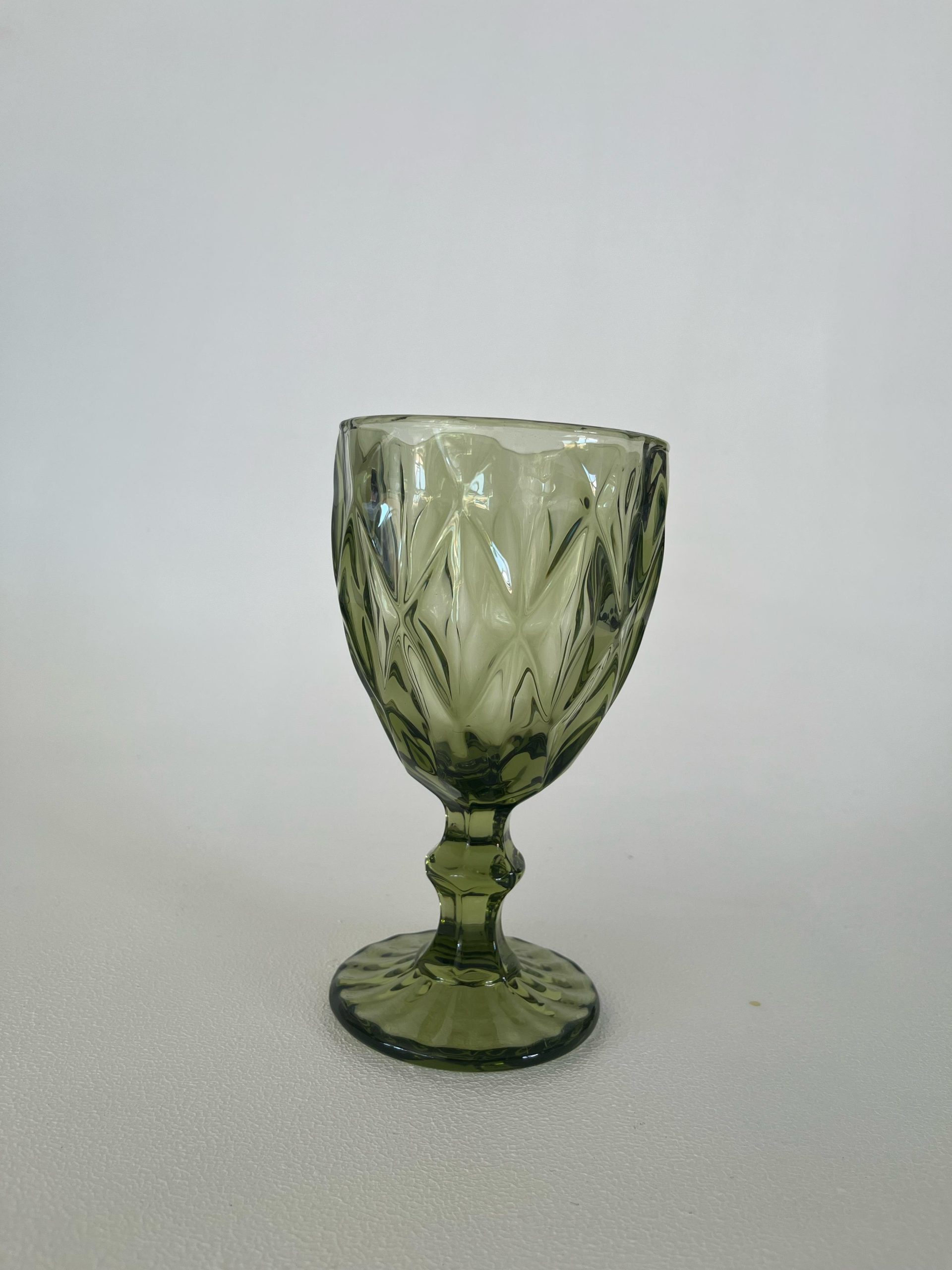 Green Crystal Goblet – Elegant and Bold