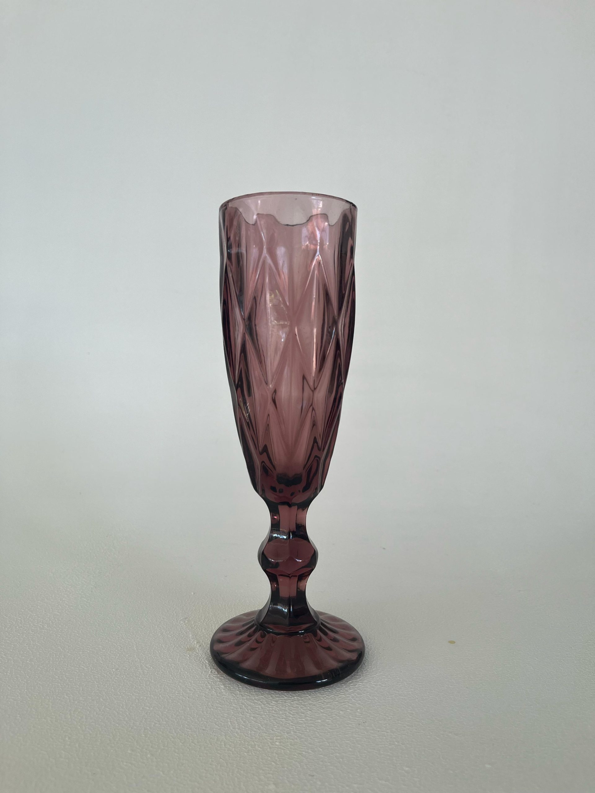 Purple Crystal Flute – Bold and Elegant