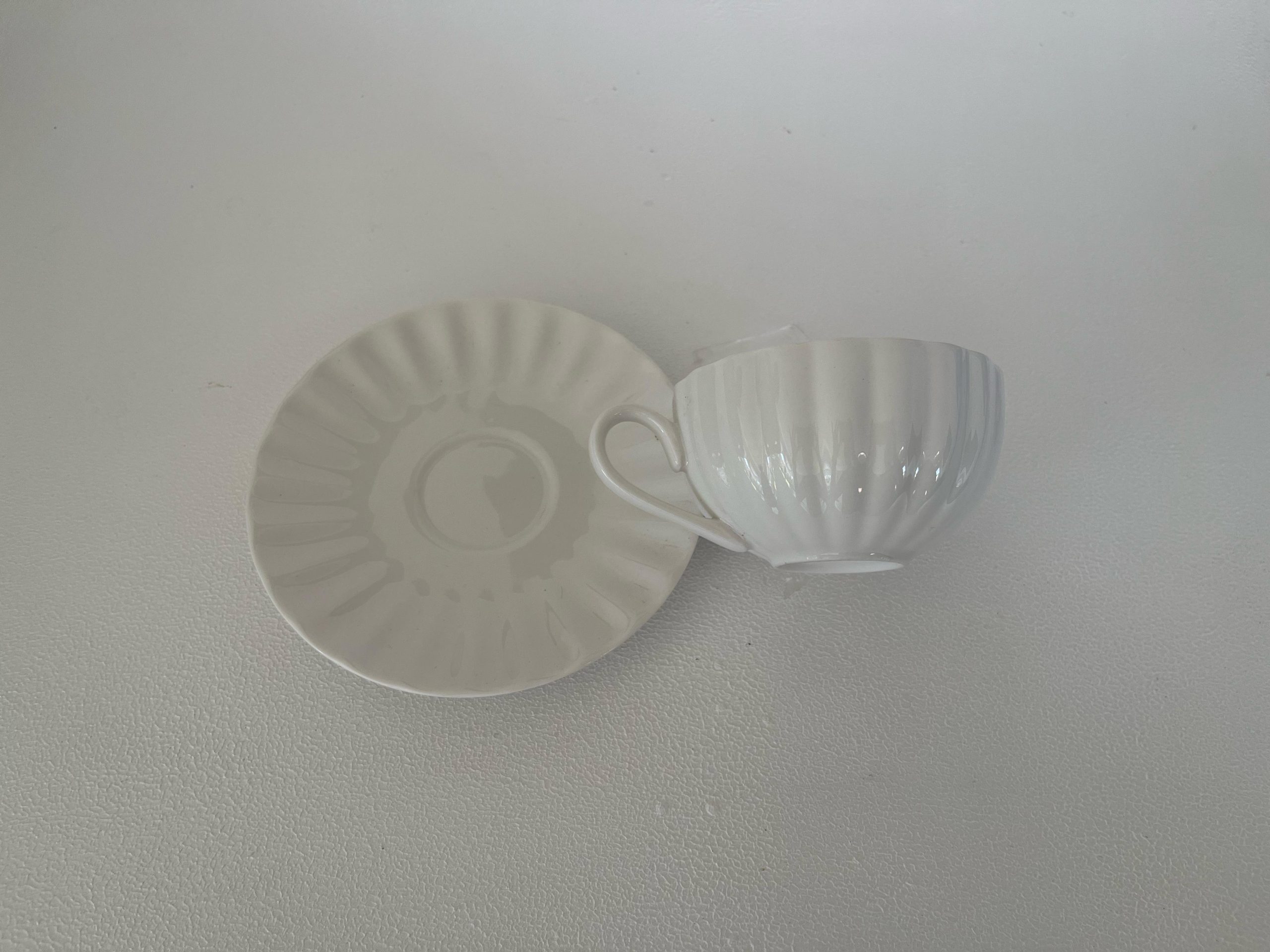 Shell Teacup & Saucer Set – Unique and Elegant